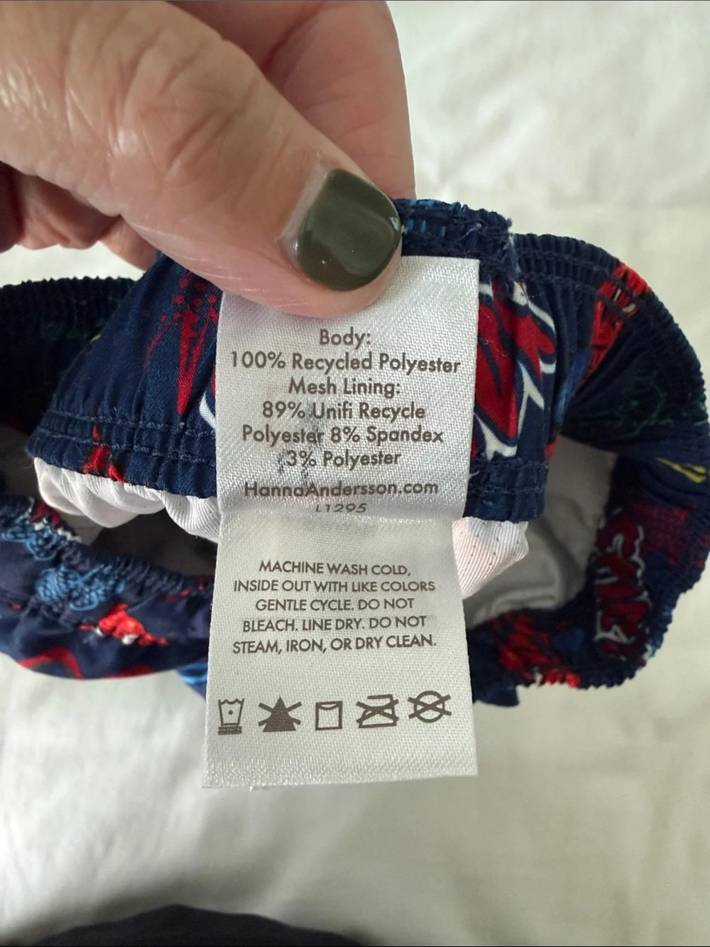 Hanna Andersson x Marvel Spider-Man Swim Trunks Boys 5 Navy Blue